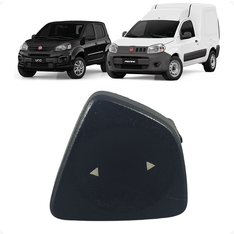 Botão Vidro Dianteiro Fiat Uno Fiorino 2012 2013 2014 a 2022