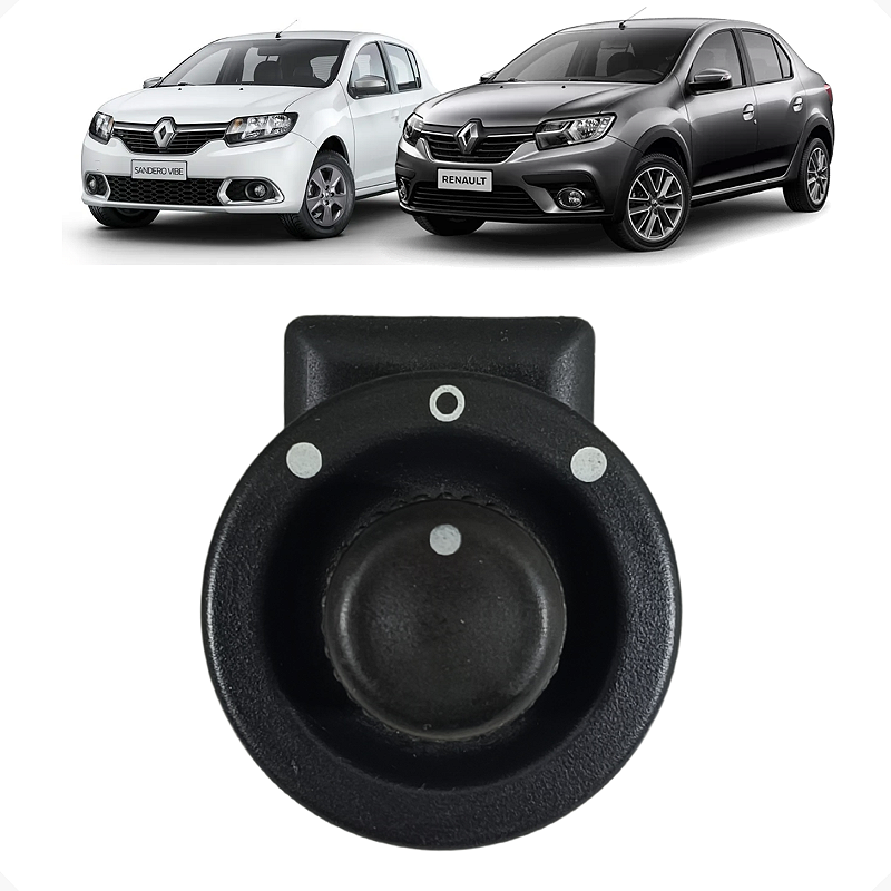Botão Retrovisor Elétrico Renault Sandero Logan 2015 a 2020