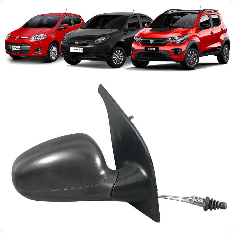 Retrovisor Direito Fiat Mobi Palio Siena 2017 2018 2019 2020