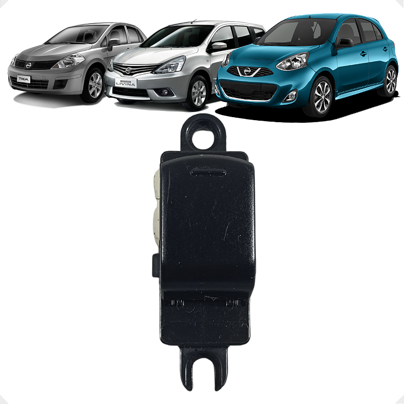 Botão Vidro Passageiro Nissan Livina Tiida March 2011 2013