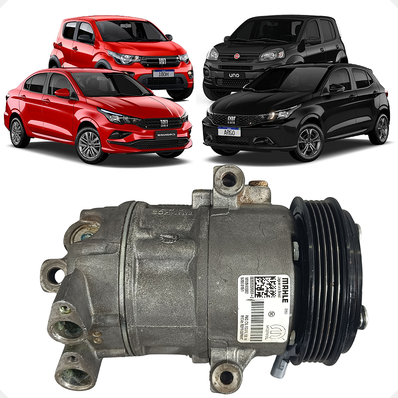 Compressor Ar Condicionado Fiat Mobi Argo Cronos Uno 2023