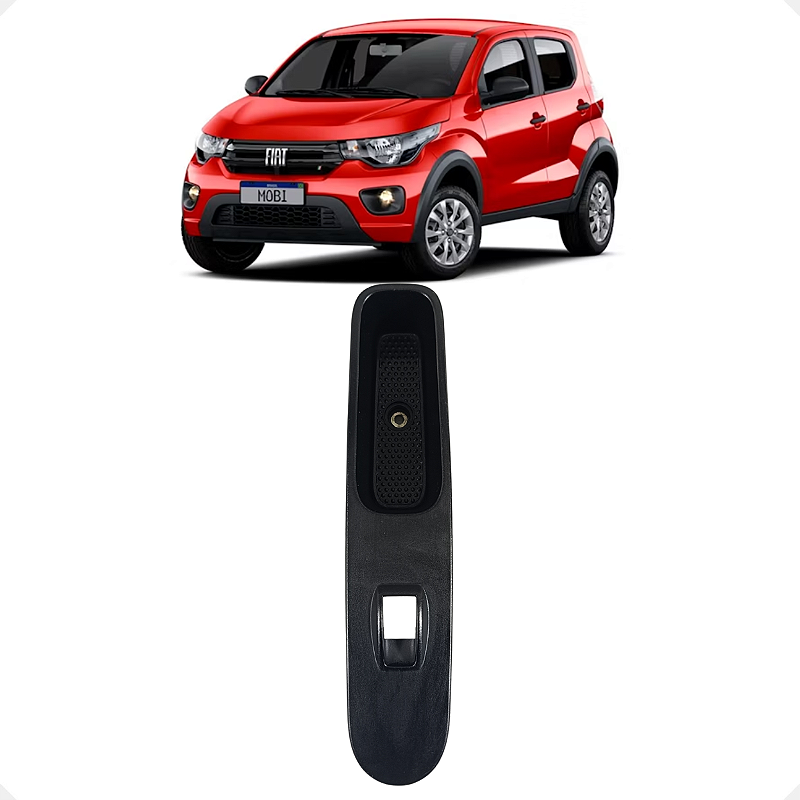 Moldura Botão Vidro Dianteiro Direito Fiat Mobi 2019 2020