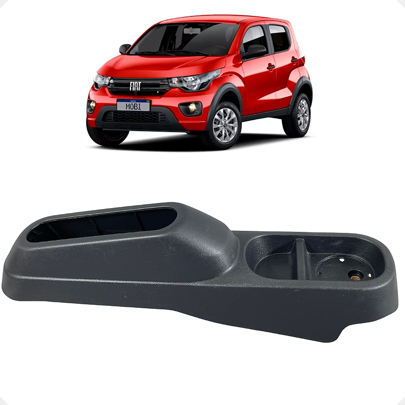 Console Central Porta Copos Fiat Mobi 2016 2017 2018 a 2020