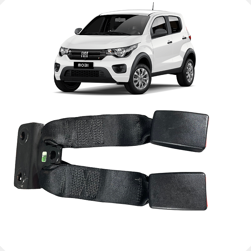 Engate Cinto Duplo Traseiro Fiat Mobi 2016 2017 2019 a 2023