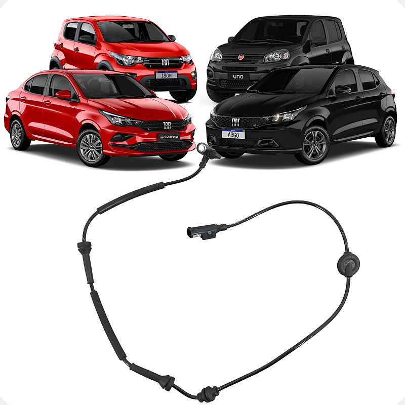 Sensor Abs Dianteiro Fiat Mobi Argo Uno Fiorino 2018 a 2023
