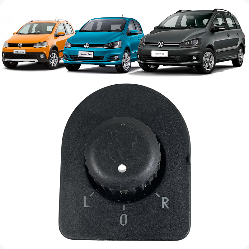Botão Retrovisor Elétrico VW Fox Crossfox Spacefox 2010