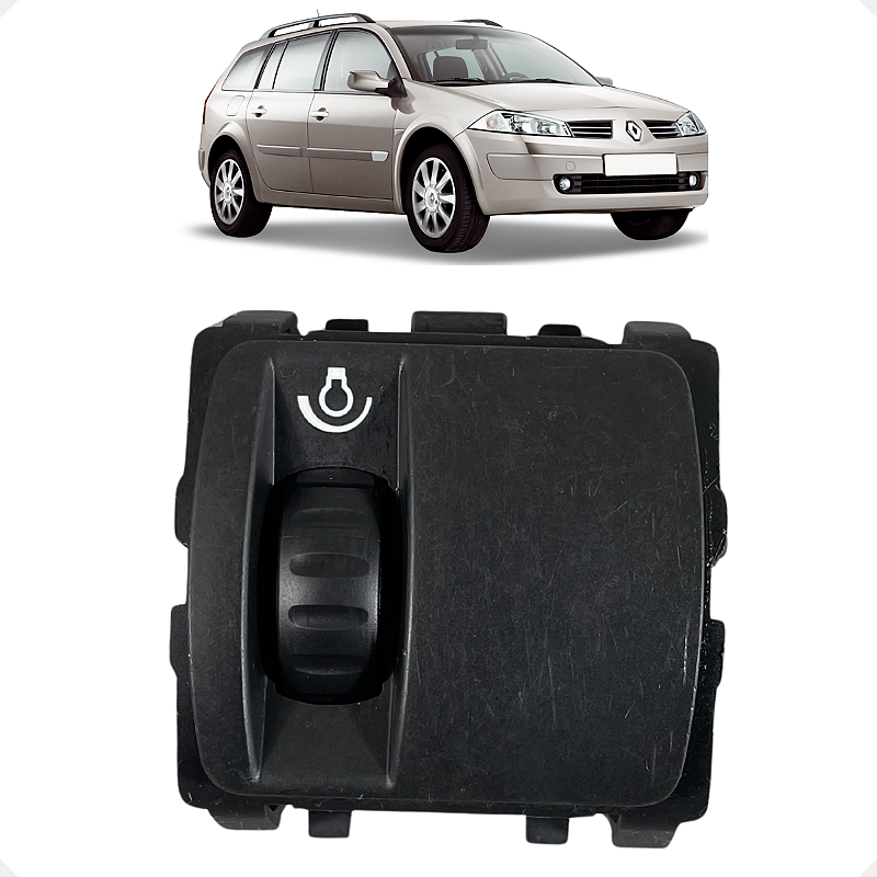 Botão Regulagem Luz Painel Renault Megane 2006 2007 a 2012