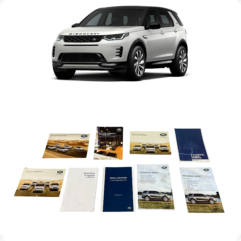Manual do Proprietário Land Rover Discovery Sport 2015-2016 — Guia Original CV34LF, Compatível, Português Brasileiro, NCM 49111010