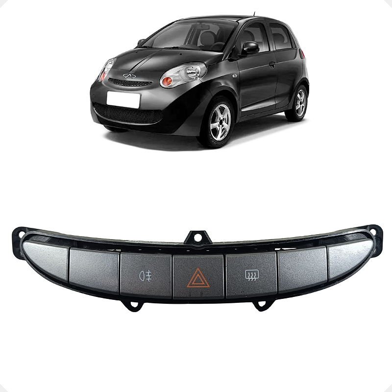 Comando Botão Alerta Milha Desembaçador Chery S-18 2011 2012