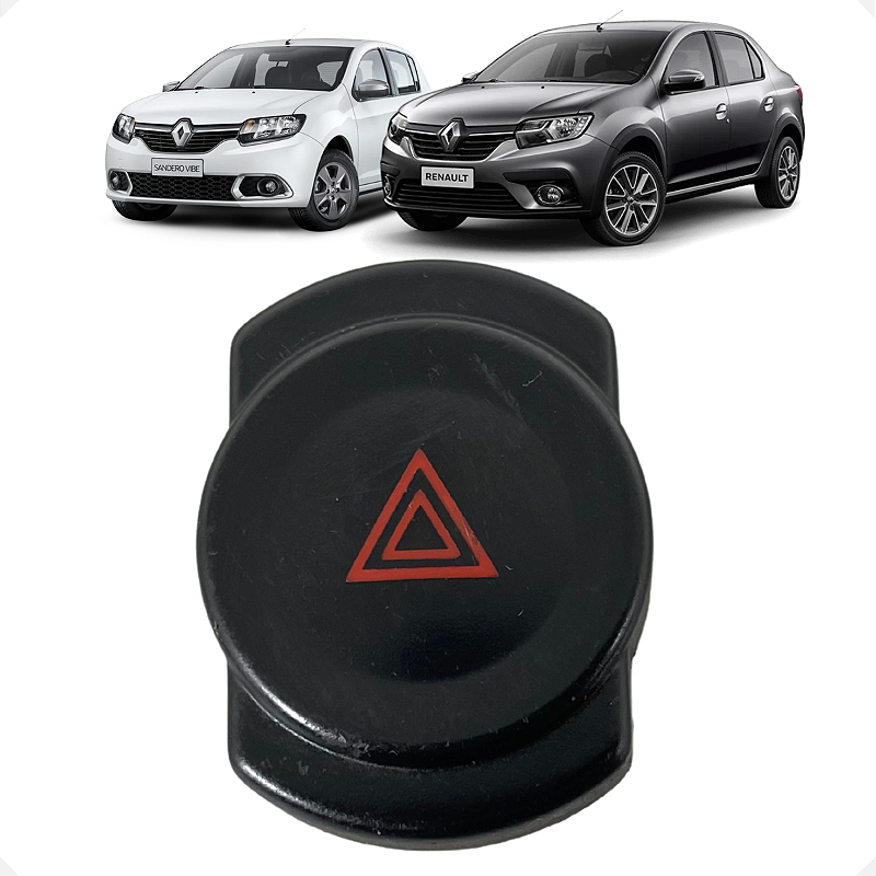 Botão Pisca Alerta Renault Sandero Logan 2009 2010 a 2014