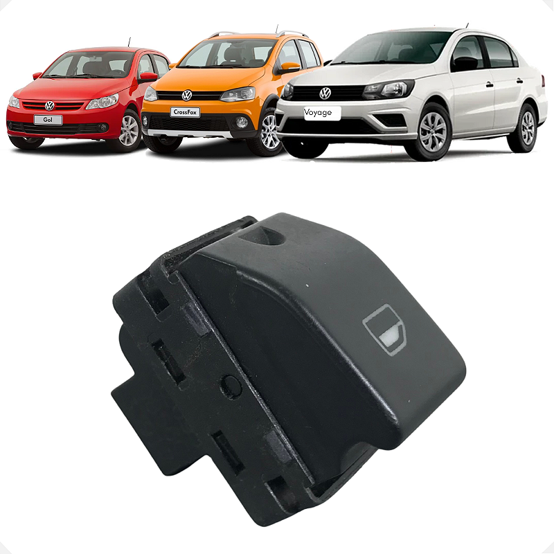 Botão Vidro dianteiro Volkswagen Gol Fox Polo 2009 2022