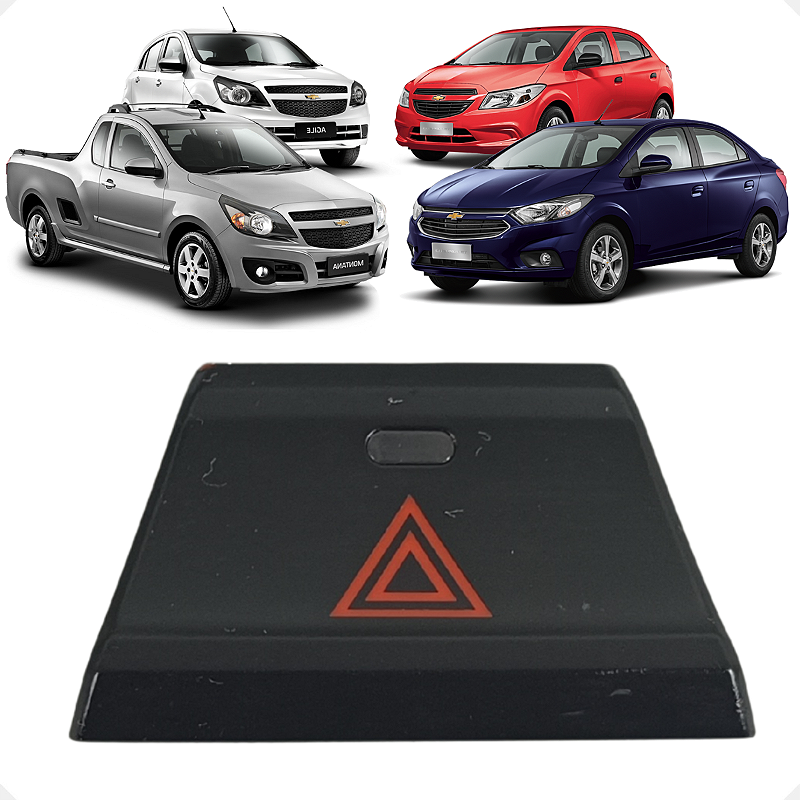 Botão Pisca Alerta Chevrolet Agile Montana Prisma Onix 2014
