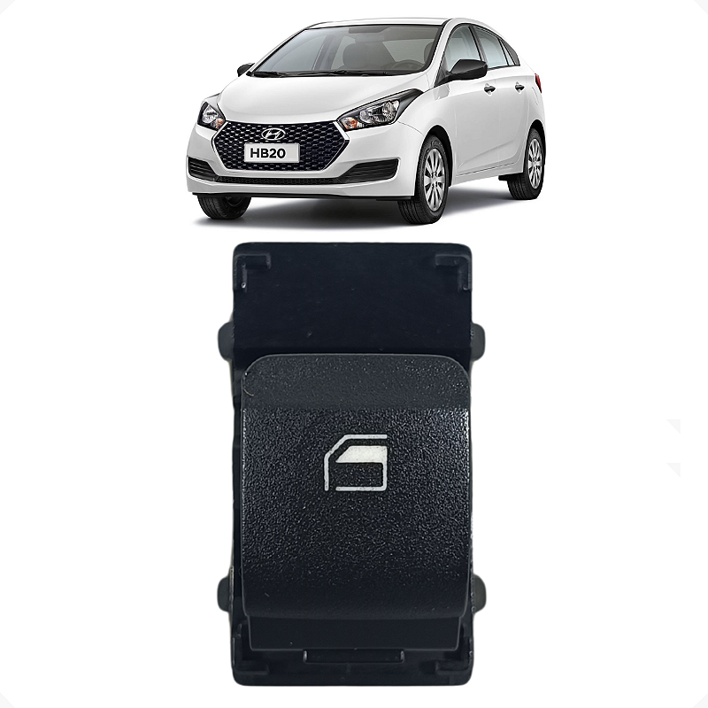 Botão Vidro Traseiro Hyundai Hb20 2020 2021 2022