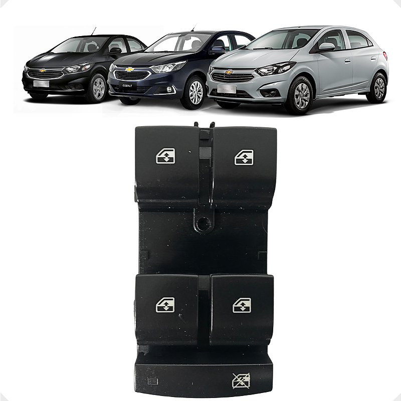 Botão Vidro Elétrico GM Onix Prisma Cobalt 2011 a 2019