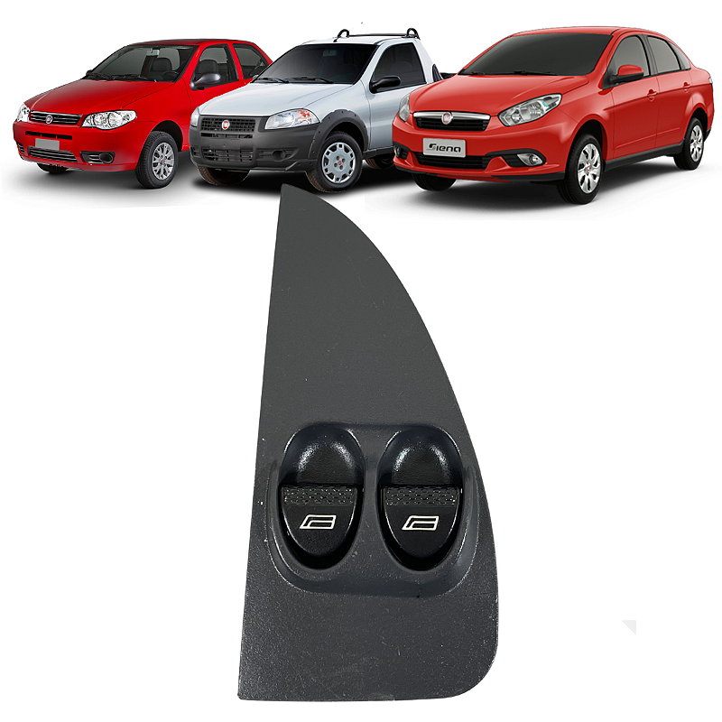 Comando Vidro Duplo Fiat Palio Siena Strada 2002 2003 2004