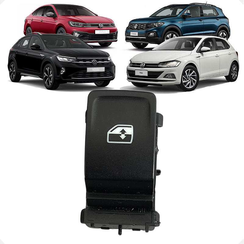 Botão Vidro Elétrico VW Polo Nivus T-Cross Virtus 2018 2019