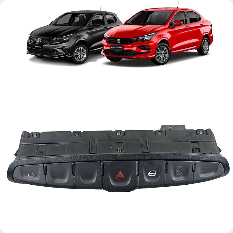 Comando Pisca Alerta Trava Farol Milha Fiat Cronos Argo 2021