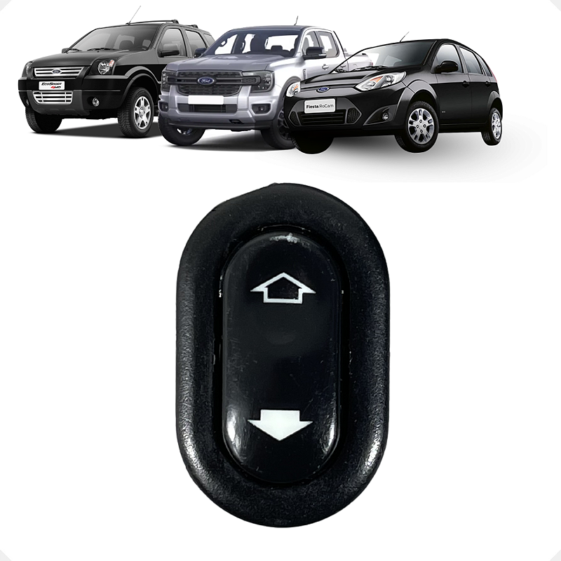 Botão Vidro Elétrico Ford Fiesta Ranger Rocan Ecosport 2007