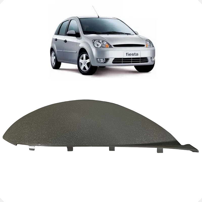 Acabamento Painel Esquerdo Ford Fiesta 2002 2003 2004 a 2006