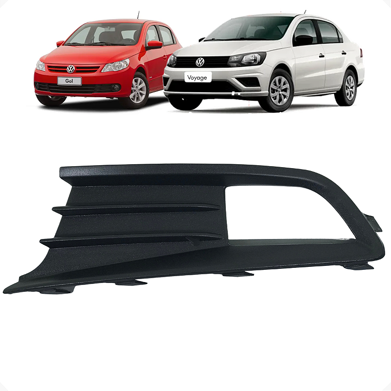 Moldura Farol Milha Esquerda Volkswagen Gol Voyage g6 2016