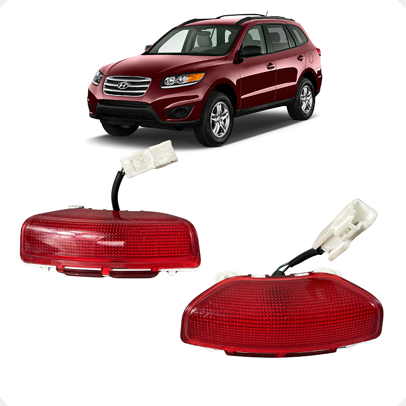 Par Luz Forro Porta Dianteira Hyundai Santa Fe 2009 a 2012