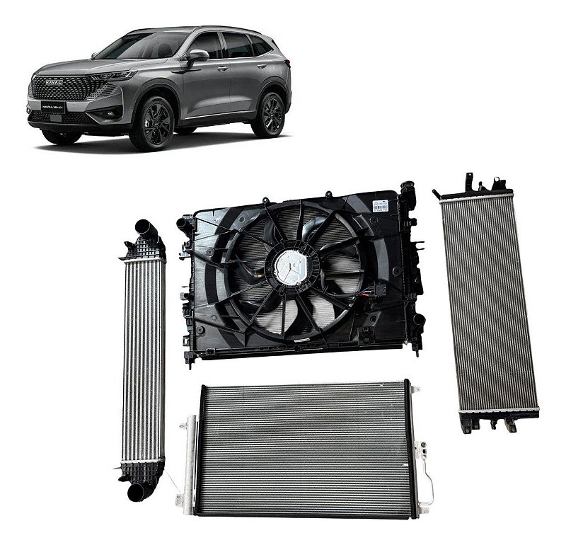Kit Radiador Gwm Haval H6 1.5 16v Turbo 2023 2024 C/detalhe