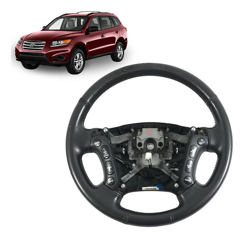 Volante Direção Hyundai Santa Fé 2.7 2010 11 2012 C/detalhe
