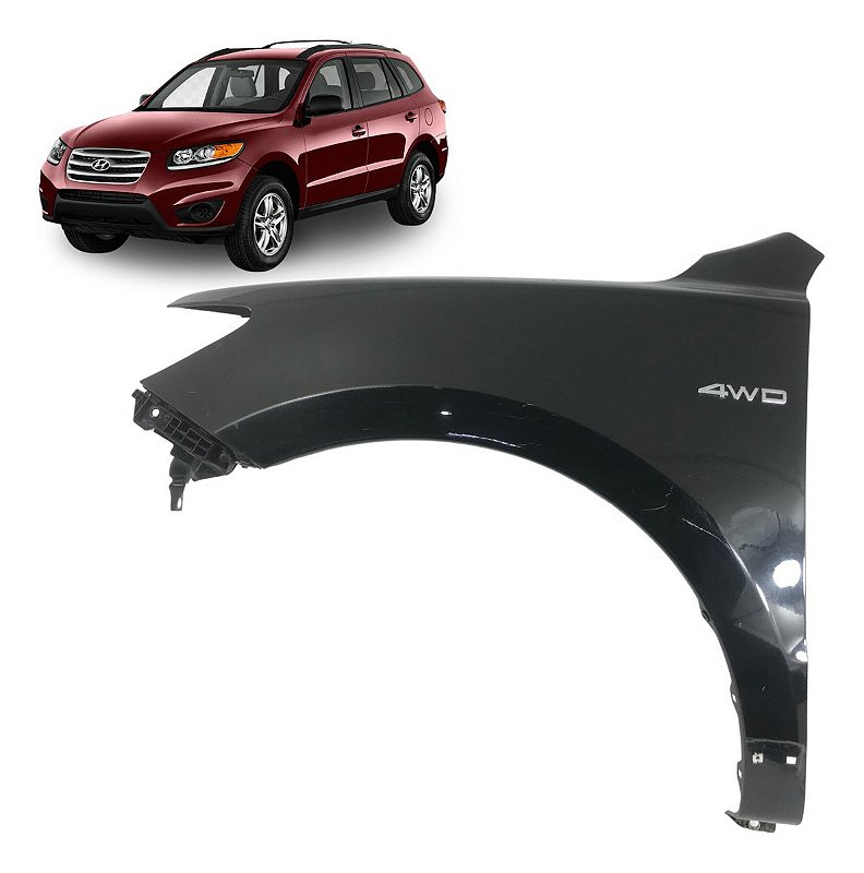 Paralama Esquerda Hyundai Santa Fé 2.7 2007 08 09 10 11 2012