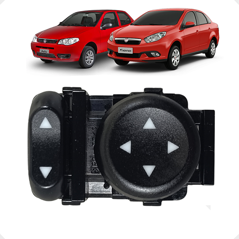 Botão Comando Retrovisor Fiat Palio Siena 2010 2011 2012