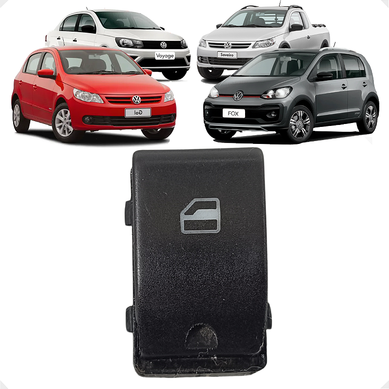 Botão Vidro Elétrico VW Gol Fox Saveiro Voyage Spacefox