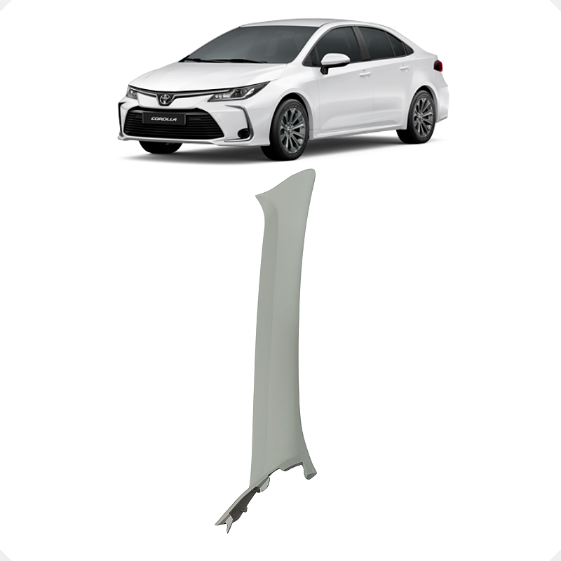 Acabamento Coluna Direita Toyoa Corolla 2021 2022 2023