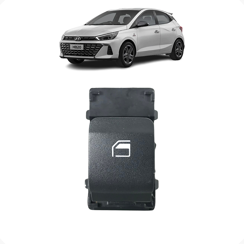 Botão Vidro Dianteiro Direito Hyundai HB20 2021 2022 2023