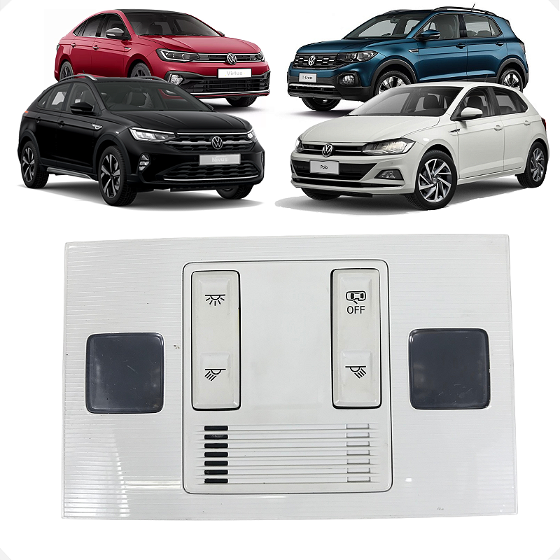 Luz De Teto Cortesia Vw Polo Nivus T-Cross Virtus 2020 2021