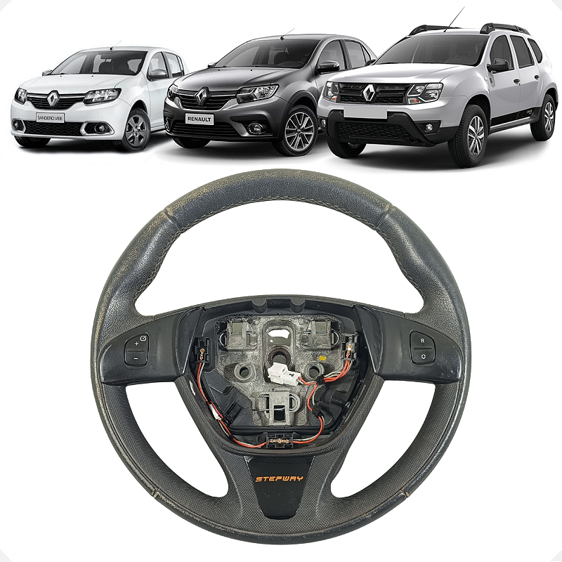 Volante Direção Renault Duster Sandero Logan 2017 2018 2019