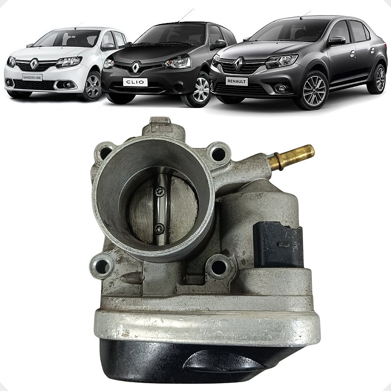 Corpo Borboleta Tbi Renault Clio Logan Sandero 1.0 2013 2014
