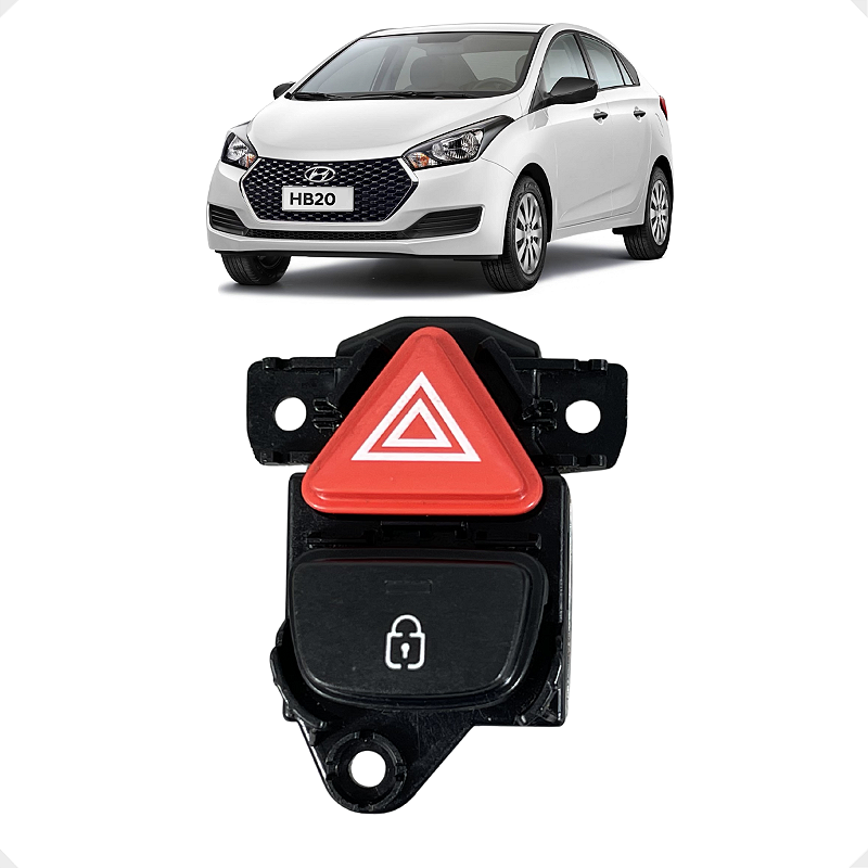 Botão Alerta Trava Porta Hyundai Hb20 2020 2021 2022 2023