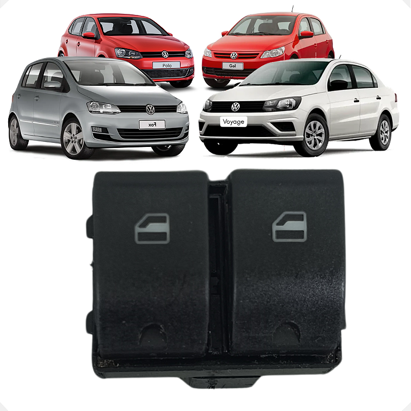 Botão Vidro Traseiro Volkswagen Polo Gol Fox Voyage 2015