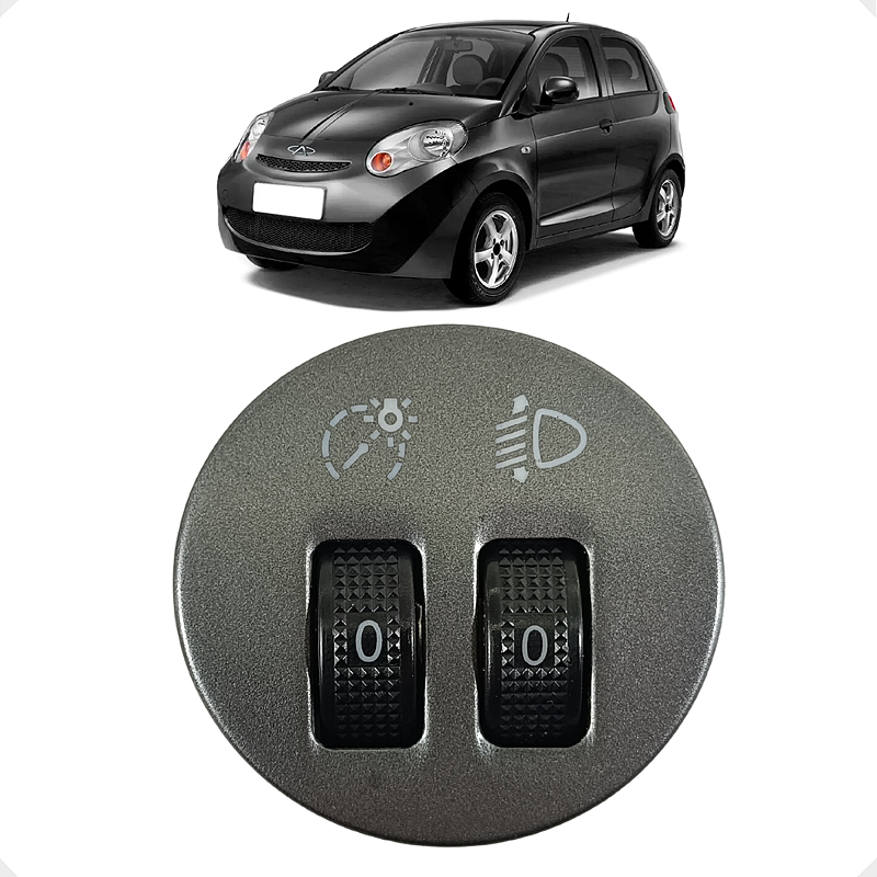 Botão Regulagem Farol Chery S-18 2010 2011 2012