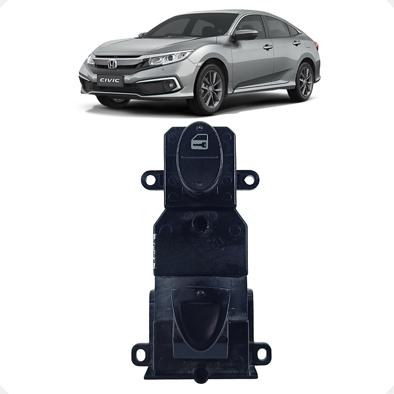 Botão Vidro Dianteiro Direito Honda Civic 2009 2010 2011