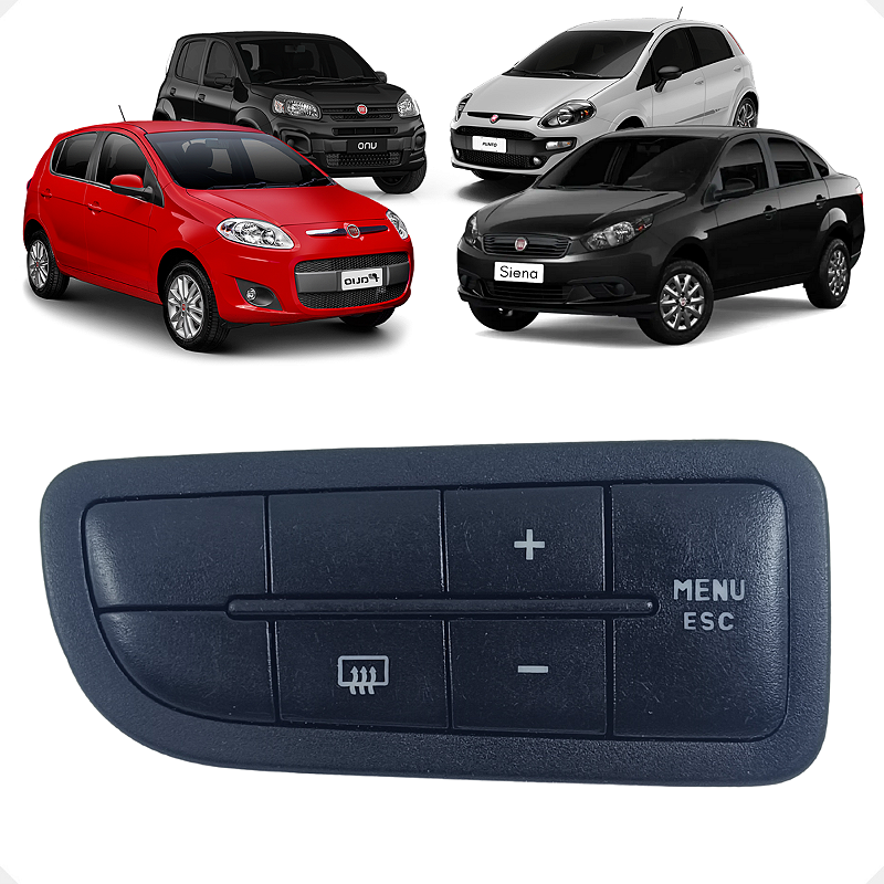 Botão Comando Desembaçador Traseiro Uno Palio Siena Punto