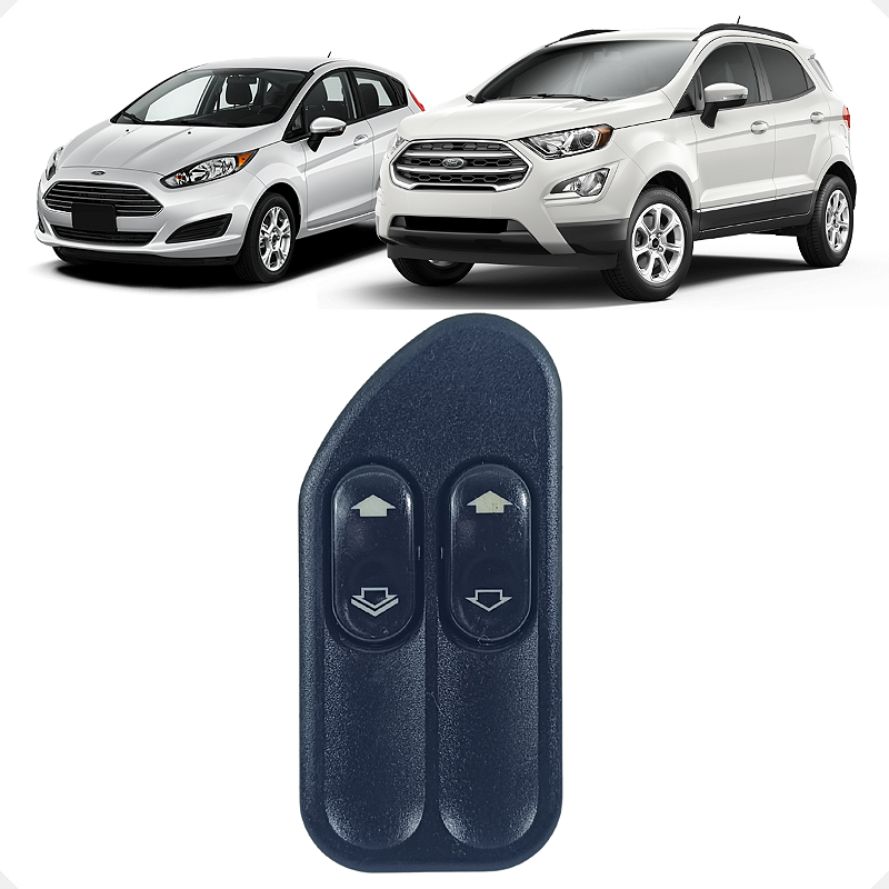 Botão Vidro Ford Fiesta Ecosport 2010 2011 2012 2013 2014