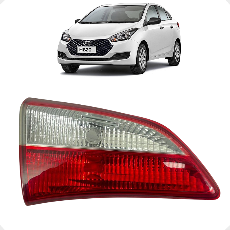 Lanterna Esquerda Tampa Traseira Hyundai HB20 2017 2018 2019