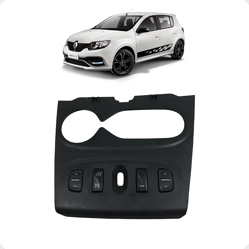 Moldura Painel Central Renault Sandero RS 2019 2020 2021
