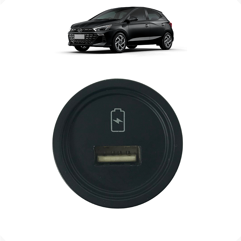 Tomada 12v USB Carregador HB20 2020 2021 2022 2023 2024