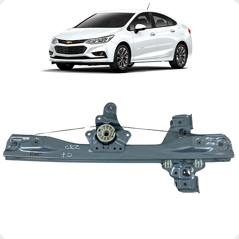 Máquina Vidro S/ Motor Traseiro Direito GM Cruze 2012 a 2018