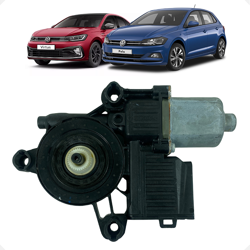 Motor Maquina Vidro Traseira Esquerda Vw Polo Virtus 2020