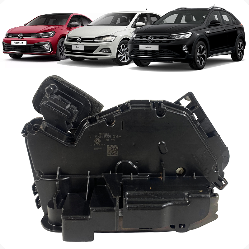 Fechadura Porta Traseira Direita Vw Nivus Polo Virtus 2022