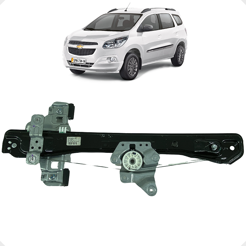 Maquina Vidro S/Motor Dianteira Esquerda GM Spin 2013 2014