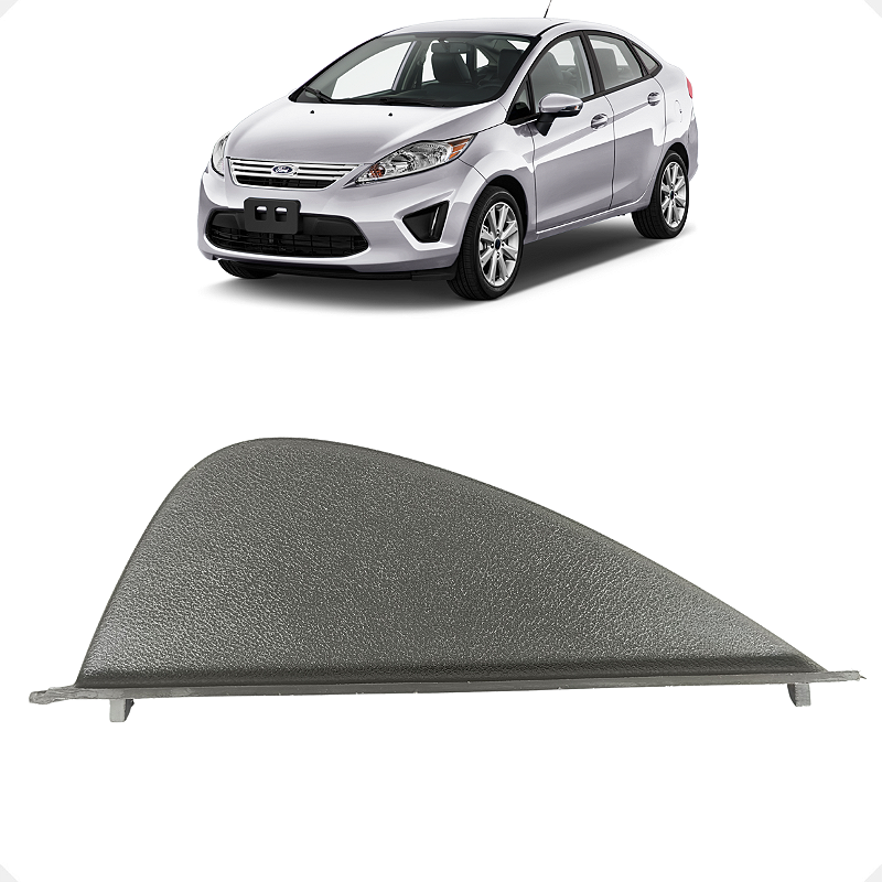 Acabamento Esquerdo Painel Ford Fiesta 2008 2009 2010