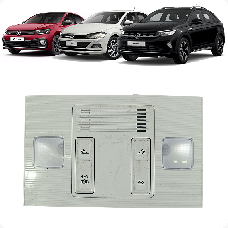 Luz Teto Cortesia VW Nivus Virtus Polo 2018 a 2023